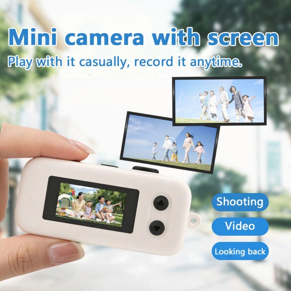 with Flash Retro CCD 16x Zoom 2K HD Thumb Camera Keychain Mini Digital Camera For Vlogging