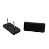 Double furniture glide 35x15x5 furniture foot, hammered in, BLACK, 50 PCS