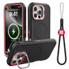 3 IN1 Military Heavy Magnetic Case For iPhone 16 15 14 Plus 13 16 15 14 17 Pro Max Air for MagSafe Magnetic Shockproof Cover
