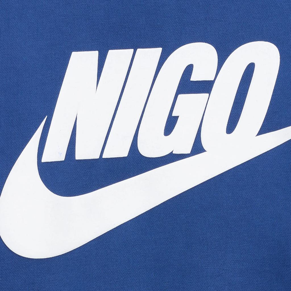 Nike Флисовая толстовка X Nigo NRG Crew, темно-синяя, унисекс, топы, синяя FV5941-492