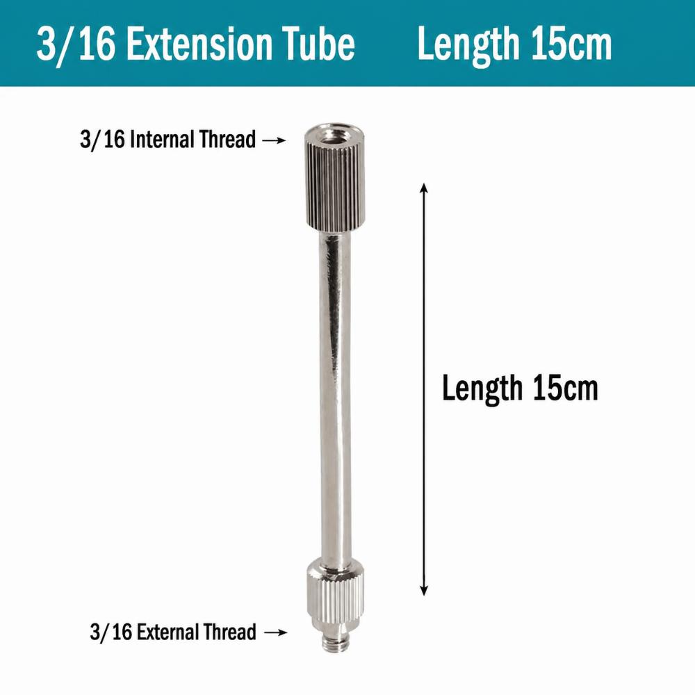3/16" 1/8" Flexible Nozzle Extensions Bendable Sprayer Extension Rod Atomization Sprayer