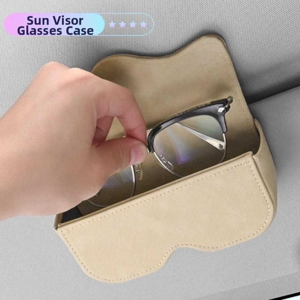 Anti-Scratch Car Eyeglasses Case Scratch Resistant Eyeglasses Holder Driving Accessory