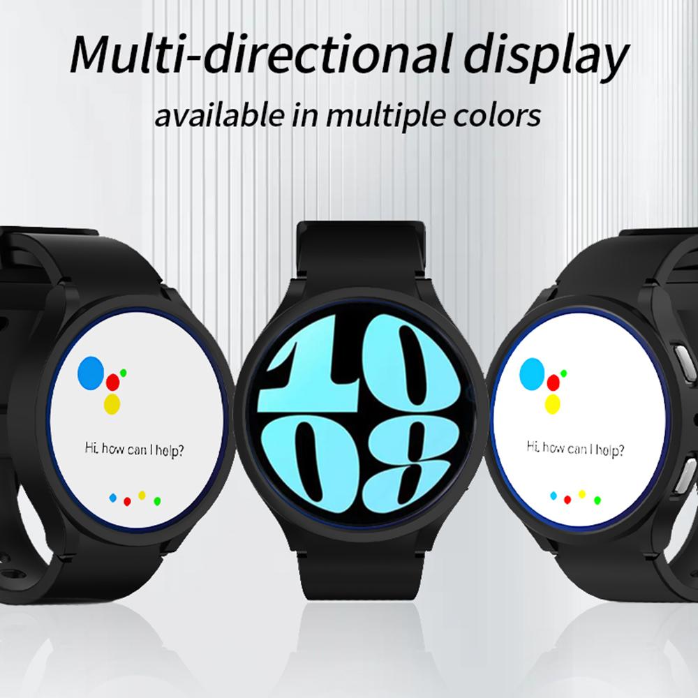 Защитная пленка для Samsung Galaxy Watch 6 44 мм 40 мм, корпус-рамка из ПК, бампер, крышка + закаленное стекло для Galaxy Watch6 Classic 43 мм 47 мм