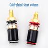 Золотое покрытие Женская wiring короткий клеммник banana-розетки Horn-штекеры для Hi-Fi аудио энтузиастов звукорежиссера