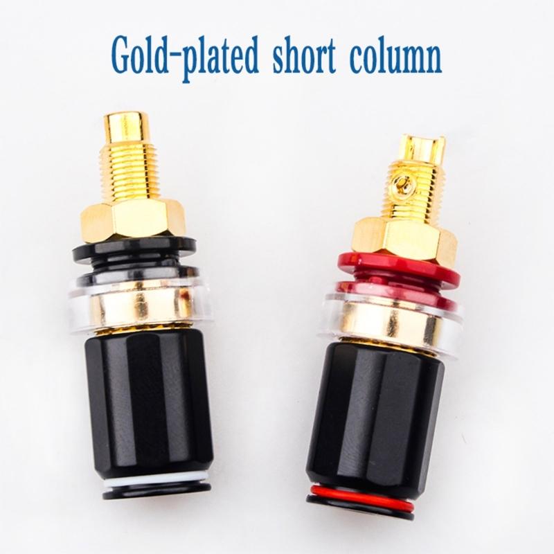 Золотое покрытие Женская wiring короткий клеммник banana-розетки Horn-штекеры для Hi-Fi аудио энтузиастов звукорежиссера