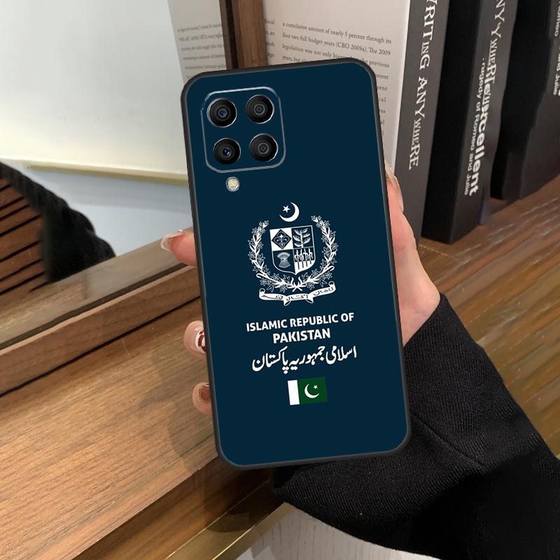 Чехол-паспорт Пакистана для Samsung Galaxy M56 M16 M36 M33 M53 M13 M12 M32 M52 M20 M15 M55 M31 M14 M35 M34 M54