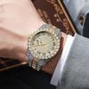 Новые часы Iced Out для мужчин Роскошные часы Мужские Календарь Кварцевые Наручные часы Мужские Топ Бренд Часы Прямая поставка