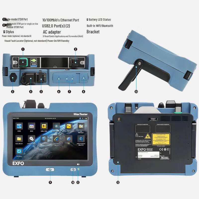 EXFOMAX-720D Imported OTDR Optical Fiber Tester