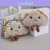 Cute Realistic Sandwich Plush Keychain Toy With Pp Cotton Filling For Gift Kids