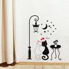 DIY Домашнее украшение Пара кошек Съемные настенные виниловые наклейки Обои ARI