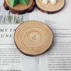 Wooden Stump Tray Wooden Round Wooden Base Table Decoration Wooden Grain Coaster