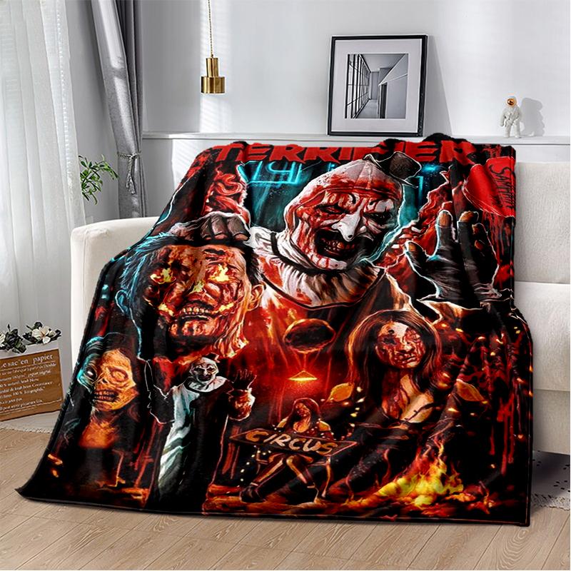 29 Style Terrifier Horror Movie Halloween Gift Soft Plush Blanket,Flannel Throw Blanket for Living Room Bedroom Bed Sofa Cover