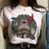 Studio Ghibli Spirited Away Hayao Miyazaki Kawaii Print T -Shirt Women Harajuku Aesthetic Tshirt White Tops Anime Female T Shirt
