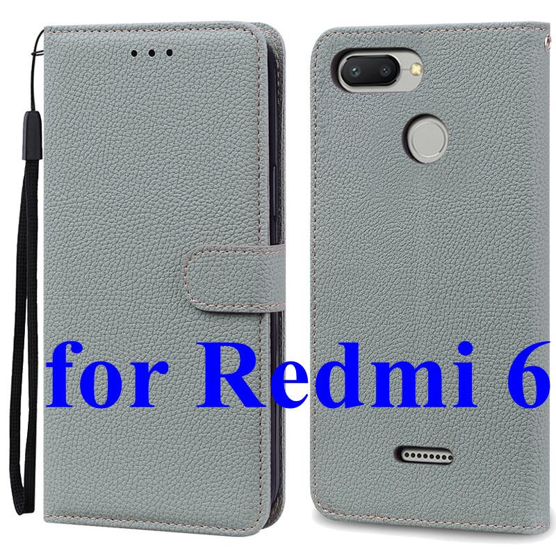 Mi 6 Case For Xiaomi Mi 6 Case Redmi 6 Leather Wallet Flip Case For Xiaomi Redmi 6 Mi6 Phone Case Redmi6 Cover Fundas Shell Bags