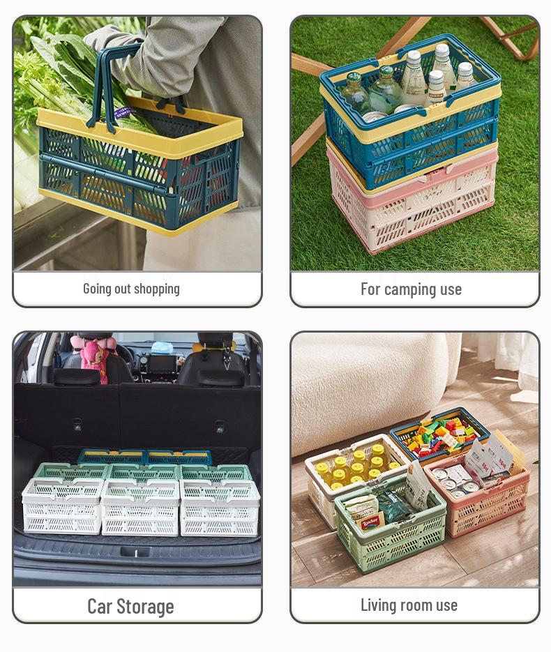Складная многофункциональная корзина для хранения для кухни, покупок и пикника