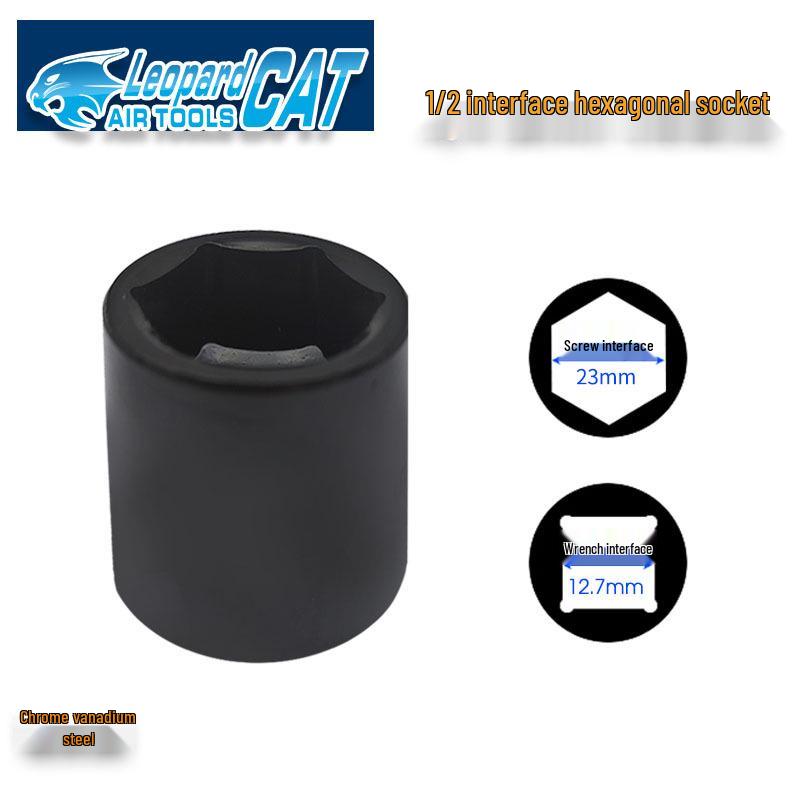Пневматический гайковерт Libao 1/2" с набором коротких шестигранных головок 8-41 мм для автомобилей