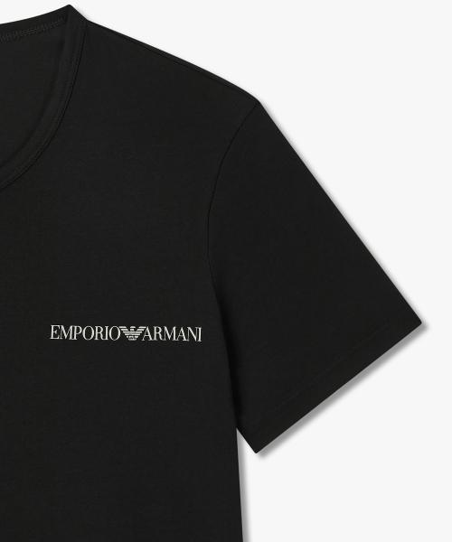 [Emporio Armani Underwear] Мужская эластичная футболка для отдыха с V-образным вырезом 0816135008 [Отправлено из Кореи] 100% Оригинал
