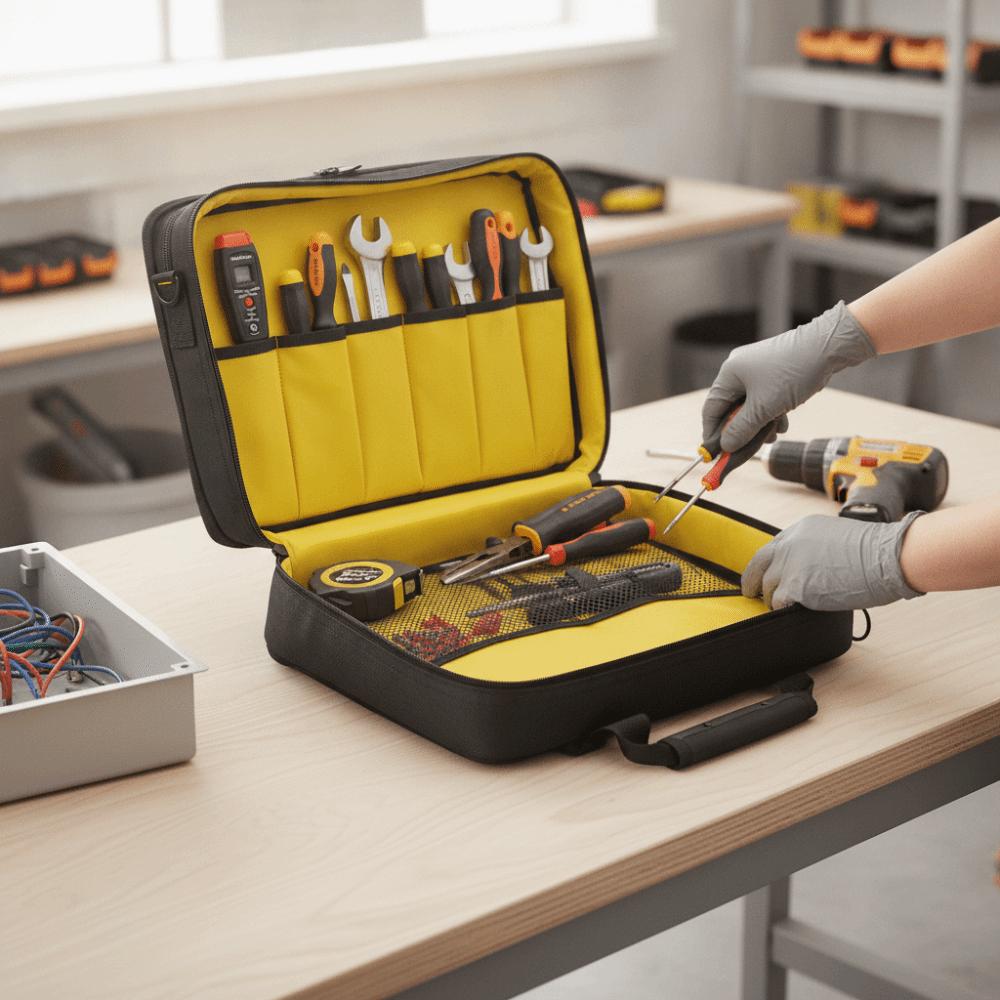 Wear-resistant Tool Organizer Large Capacity Tool Tote Bag Shoulder Strap Tool Bag Workshop