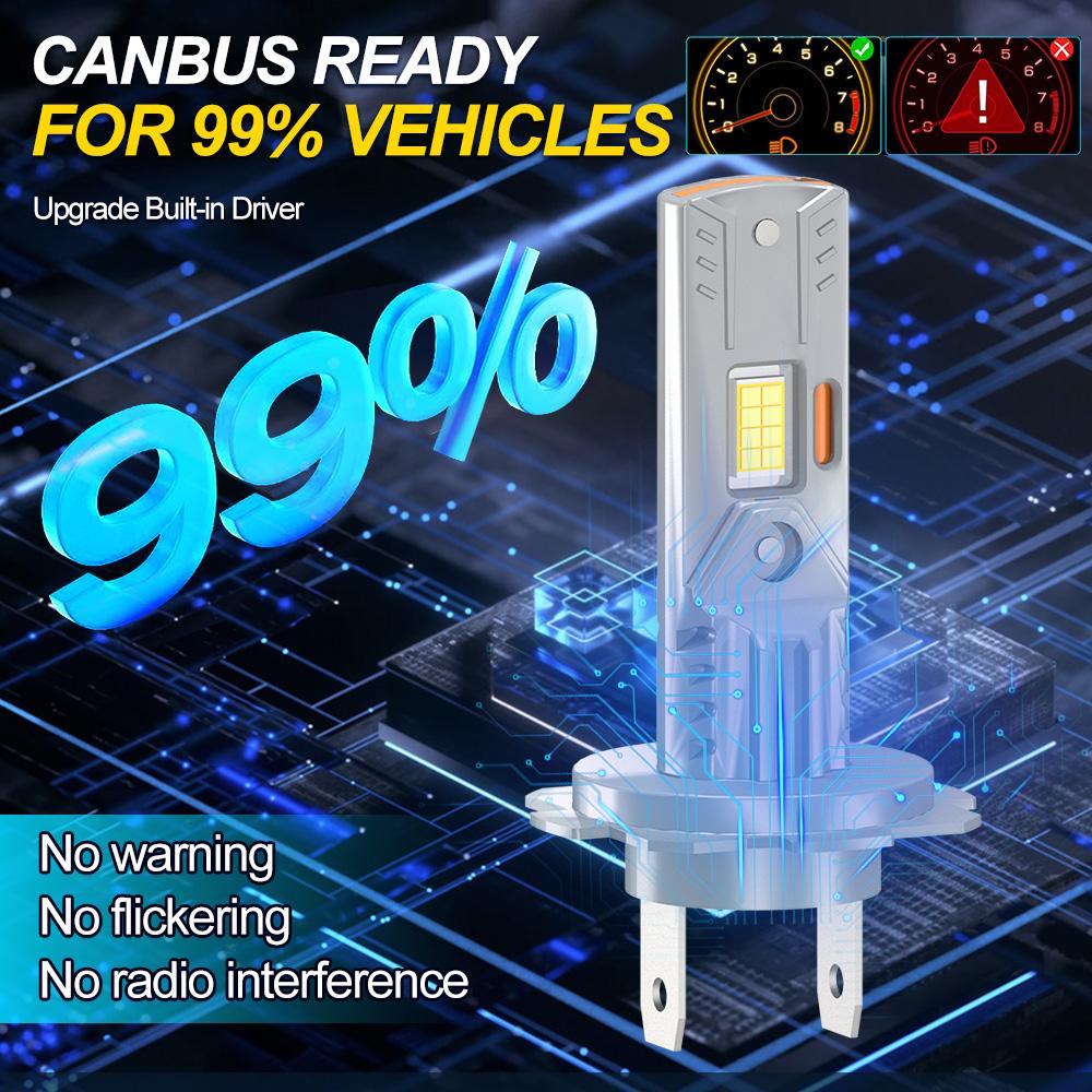 1Pcs Motorcycle 60W H7 H4 H11 H1 20000lm CSP LED Bulbs Headlight For Honda Yamaha YZF Benell Kawasaki Suzuki Ducati Triumph