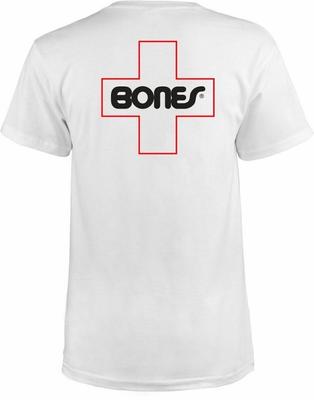 Powell Peralta BONES SWISS OUTLINE POCKET Skateboard T Shirt WHITE Unisex T-Shirt