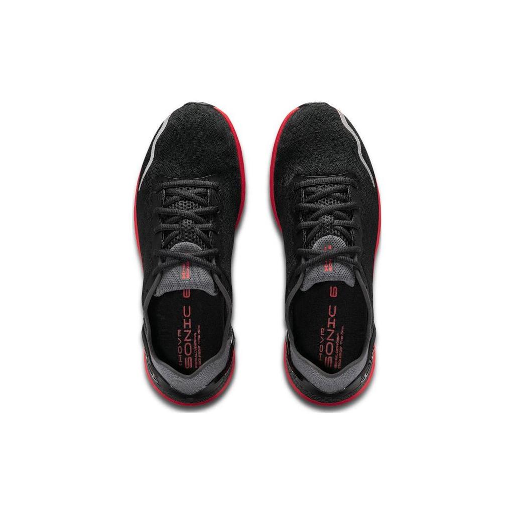 Under Armour HOVR Sonic 6 Anthracite Red Men Sneakers Black Castlerock 3026121-107