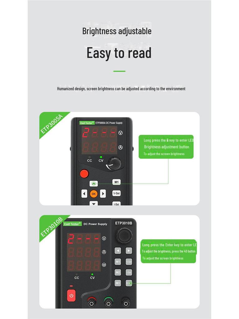 «Регулируемый источник питания постоянного тока для ремонта мобильных телефонов — программируемые модели ETP1503A ETP3003A»