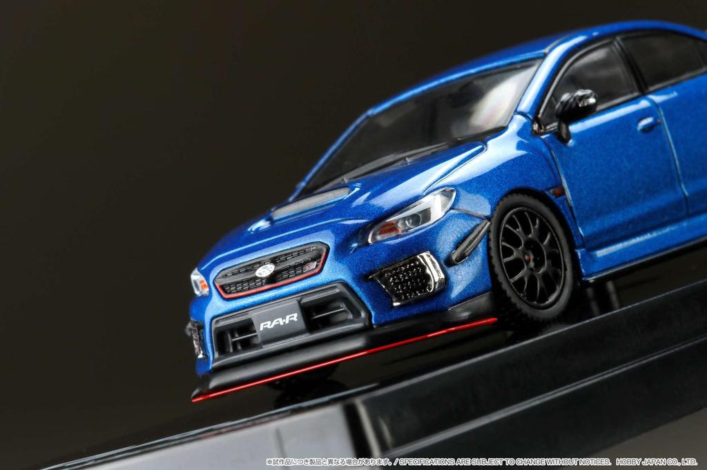HJ64 Subaru WRX STI с опциональным дисплеем, отделка WR Blue, готовое изделие HJ641040BL 1/64, комплектация/модель двигателя RA-R, Жемчужный,