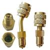 R410 Refrigerant Brass Adapter Rustproof Corrosion Resistant Universal Reverse Thread Fitting Gauge