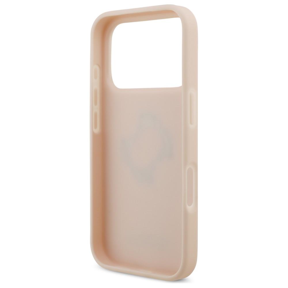 Guess Grained Big 4G & Classic Logo Case for iPhone 17 Pro Pink