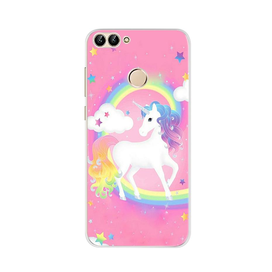 For Huawei P Smart 5.65inch Case Cute TPU Soft Silicone Back Cover Phone Case For Huawei P Smart 2018 FIG-LX1 PSmart Case