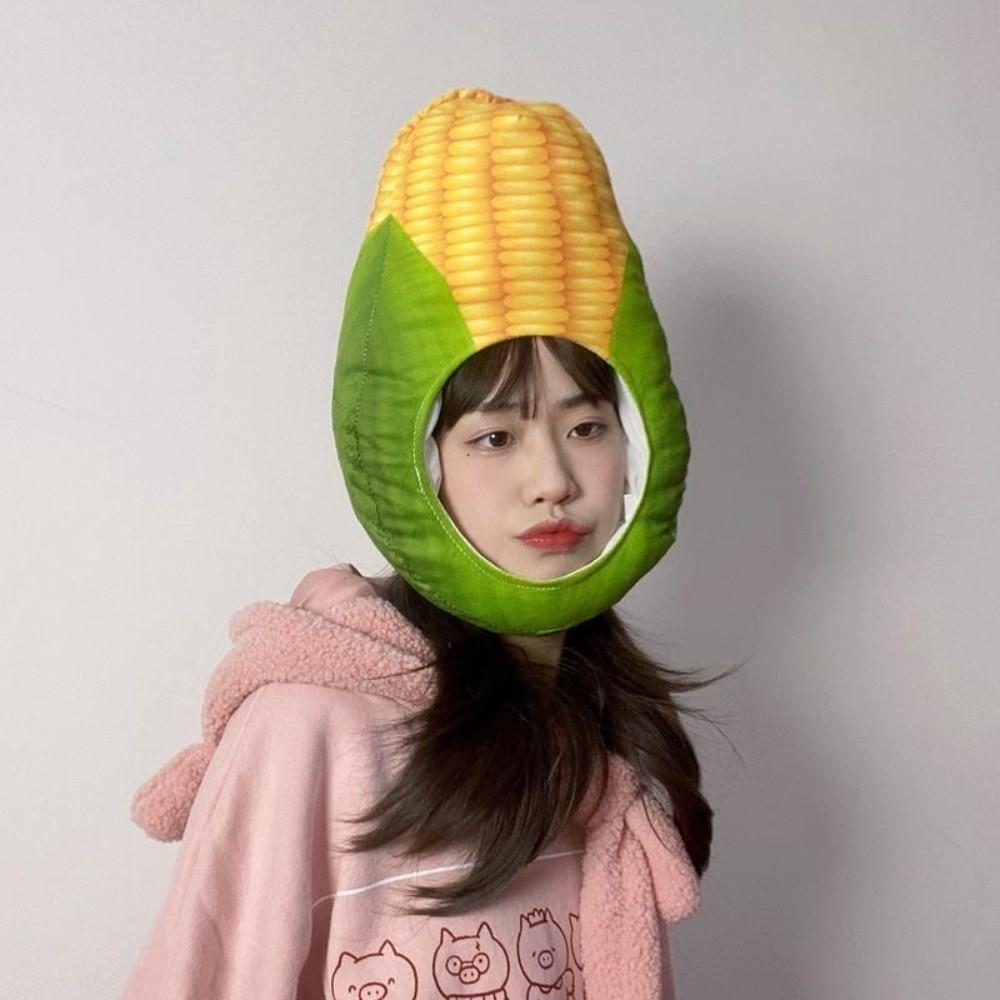 Creative Fruit and Vegetable Hat Playful Pullover Cap Lemon Nutrition Month Hat  Kids Adults