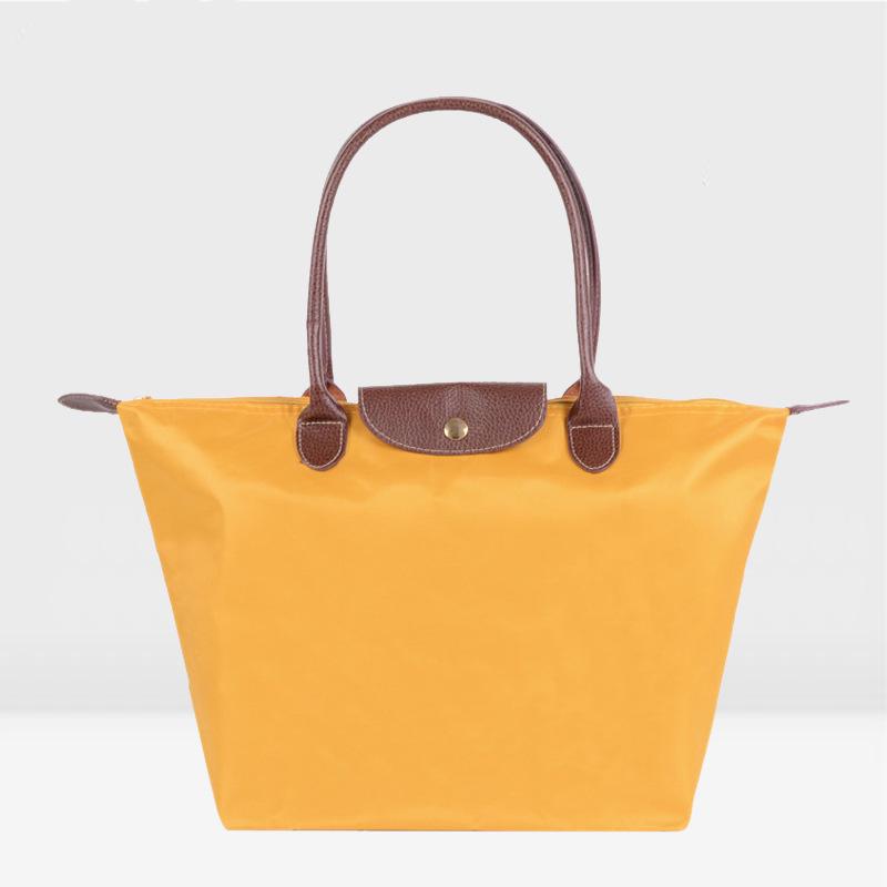 Женская нейлоновая складная сумка через плечо: Водонепроницаемый, Универсальный для спортзала, спорта, покупок и хранения