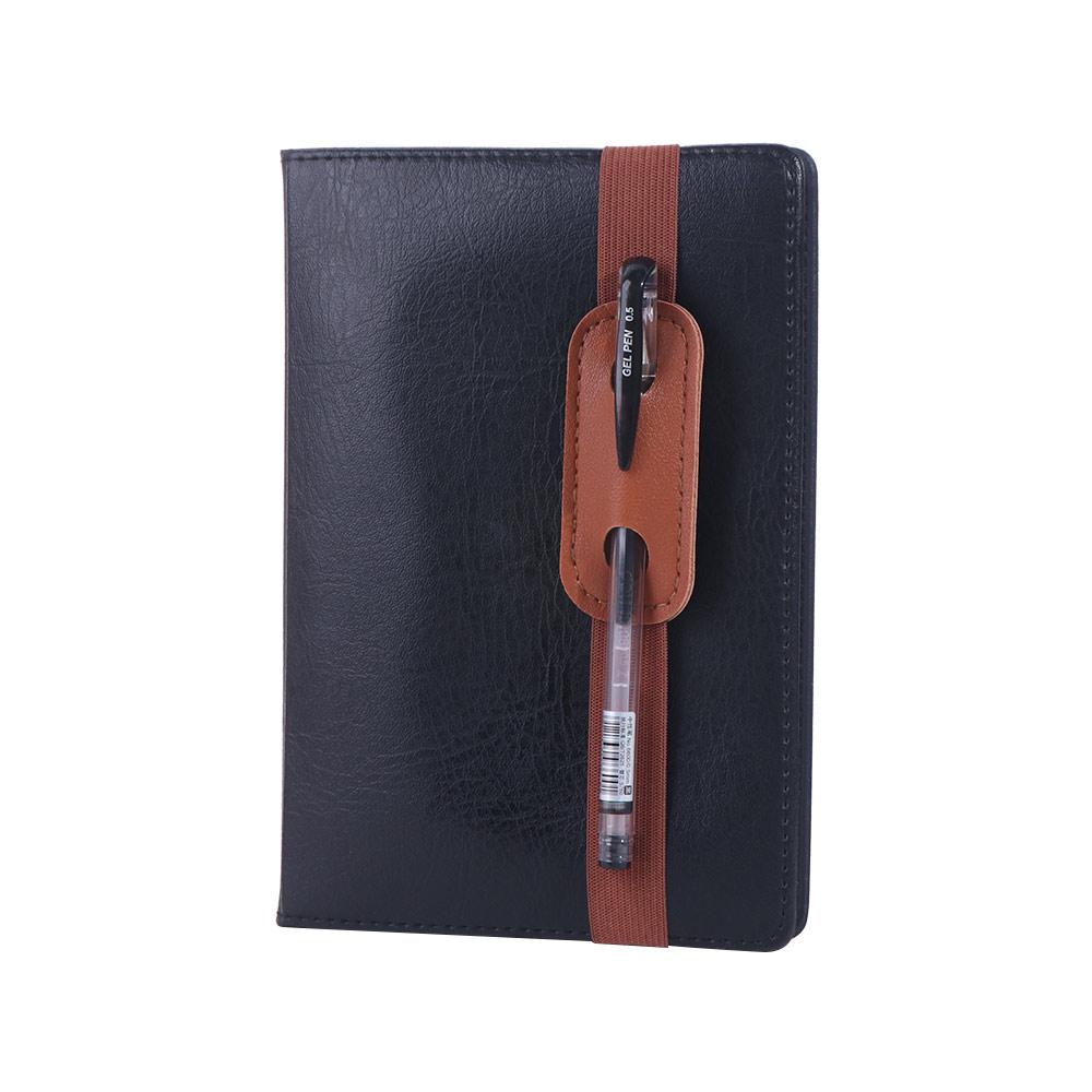 6Pcs Portable Elastic Band Pen Holder Adjustable Straps Pen Clip for Notebook Office Accessories