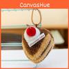 Cute Cake Plush Keychain Car Pendant With Toy Design Car Interior Accessories