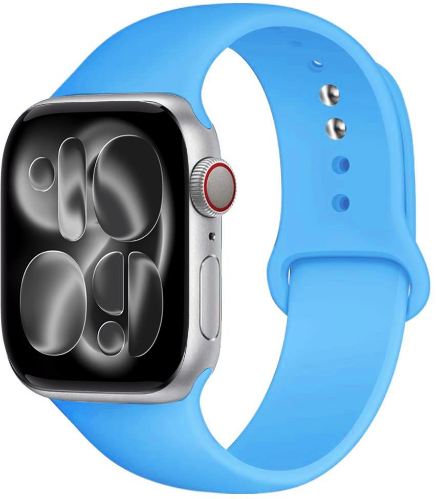 Силиконовый ремешок Для Apple Watch 11 band 44mm 40mm 49mm 45mm 41mm 38 46mm 42mm correa bracelet iWatch series 9 8 7 6 SE ultra 2 3