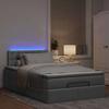 Maison Exclusive - Lit ottoman avec matelas gris clair 120x200 cm tissu