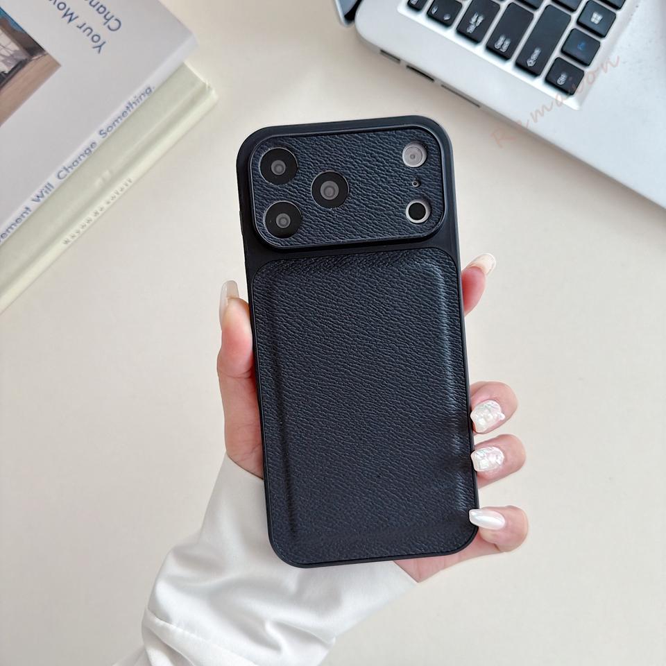 Официальный кожаный магнитный чехол для телефона Для Iphone 17 13 14 1 16 Pro Max 14 1 16 Plus Защитная крышка для беспроводной зарядки