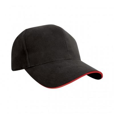 Result Headwear Бейсболка Pro Style из плотного хлопка с сэндвич-кепом