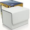 Areshika Protect Deck Trading Card Case Leather Magnet Deck Case (White)