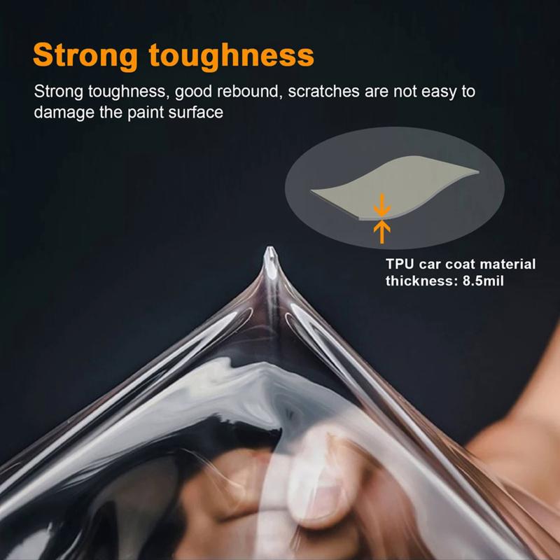 Pre-cut paint protection film for Tesla Model 3 Highland 2024 car clear PPF TPU transparent headlight rearview film body sticker