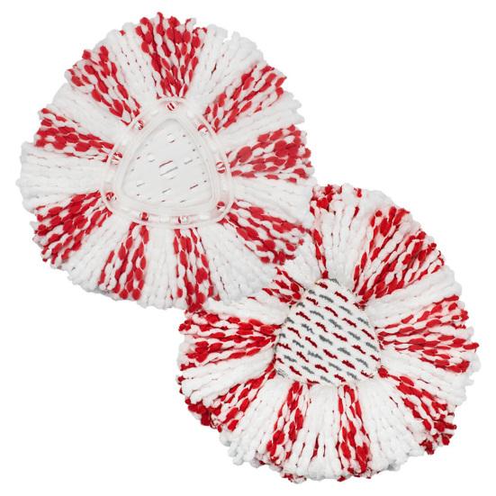 Mop Replacement Heads for Vileda for O-Cedar Easywring Washable Microfiber Spin Refills Easy Cleaning Triangular Disc Compatible with Spin Mops