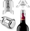 Leak-Proof Champagne Bottle Stoppers, Stainless Steel Reusable Wine Stoppers, Vacuum Sealer for Fresh Sparkling Wine