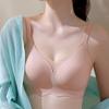 No Trace of Summer Underwear Thin Anti-sagging Gathered Side Breast Bra Light No Steel Ring Bra Women