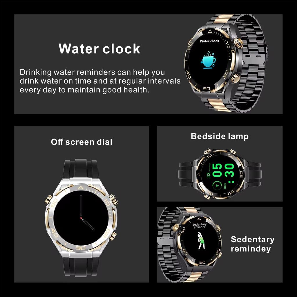 2024 New Smart Watch Men 4GB Memory Sport Fitness Tracker 480*480 AMOLED HD Screen NFC Bluetooth Call Smartwatch for Android IOS