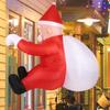 Рождественский надувной подвесной Санта-Клаус, реквизит, украшение, креативный декор для двора для вечеринки