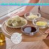 2 Stück Transparente Manuelle Mühle Runde Dip-Schale Mühlen-Gadget Gewürzsauce Schale Camping