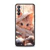 Case For Oppo Find X6 Pro X5 A54 A53 A52 A9 A15 A95 A17 A76 A74 A57 A31 Reno8 Reno7 Reno6 Pro 5G Cover Cartoon Cat Art Fashion
