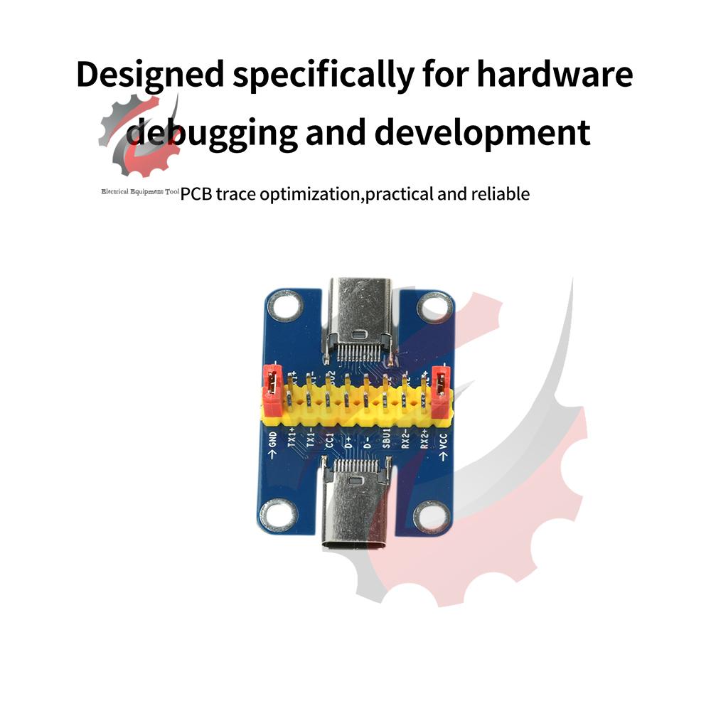 Type C USB 3.1 Adapter Board With Reversible Design 2.54mm Pin Header For Hardware Debugging And Development