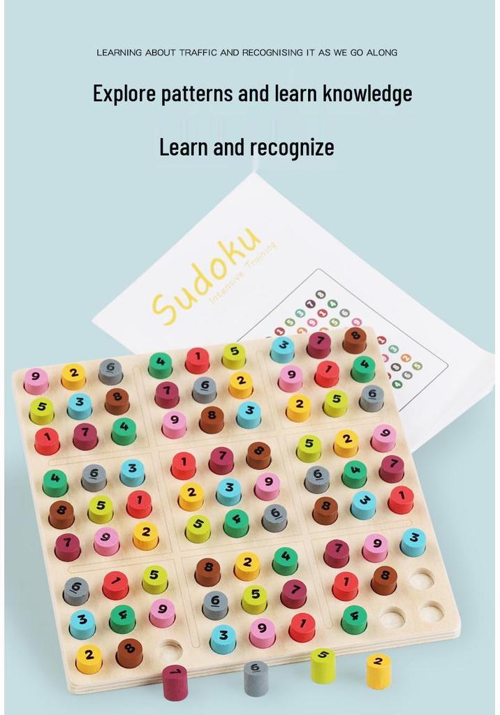 Sudoku Puzzle Board: Logic & Brain Development Toy for Kids' Early Education