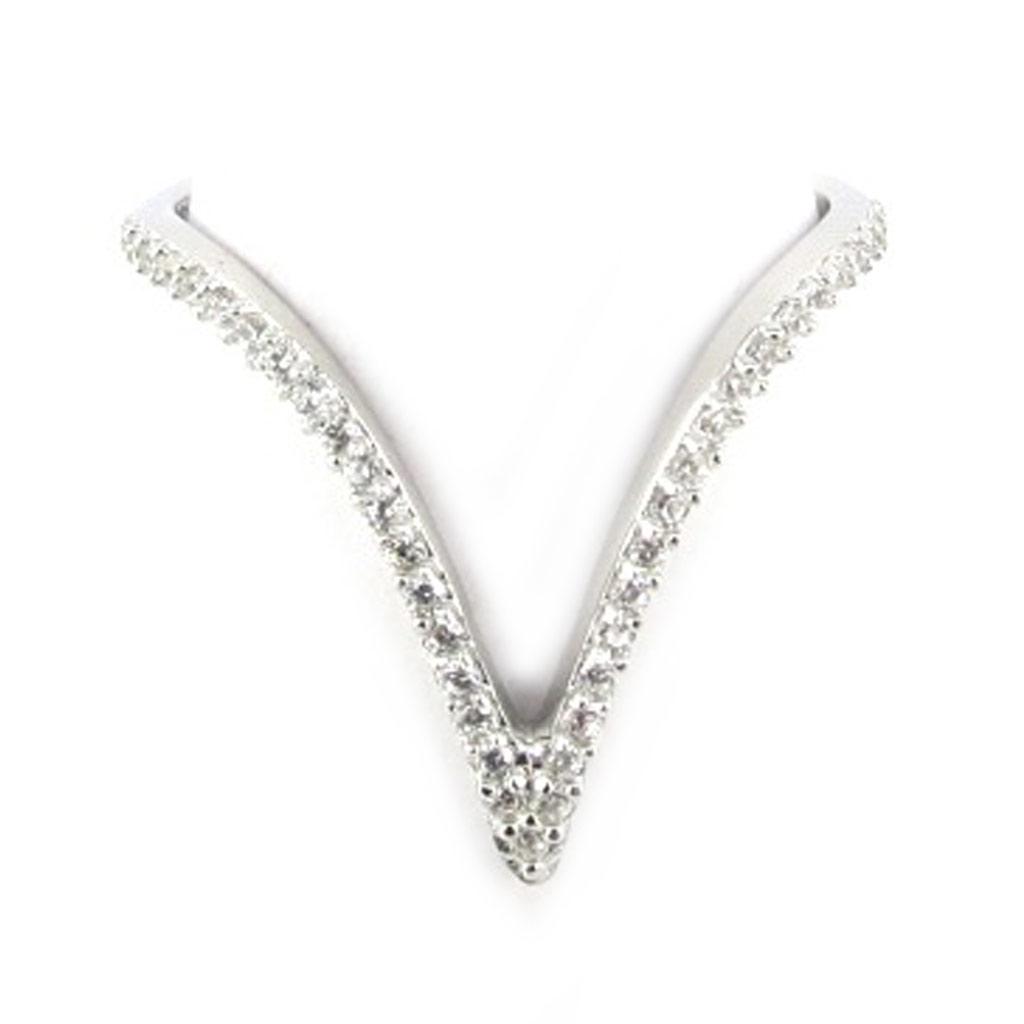 Silver Ring 'Sissi' White (rhodium) - 15 Mm